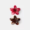 2-pack of flower hair clips