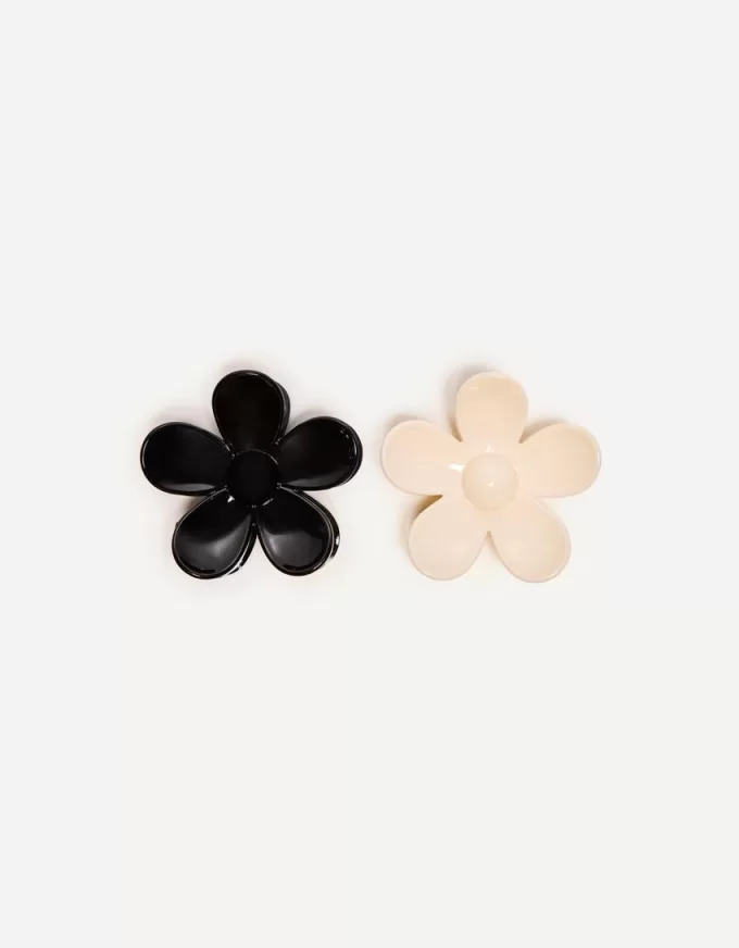2-pack of flower hair clips