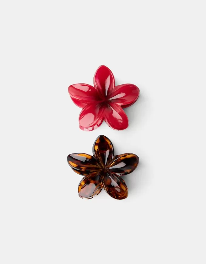 2-pack of flower hair clips
