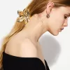 2-pack of metallic flower hair clips