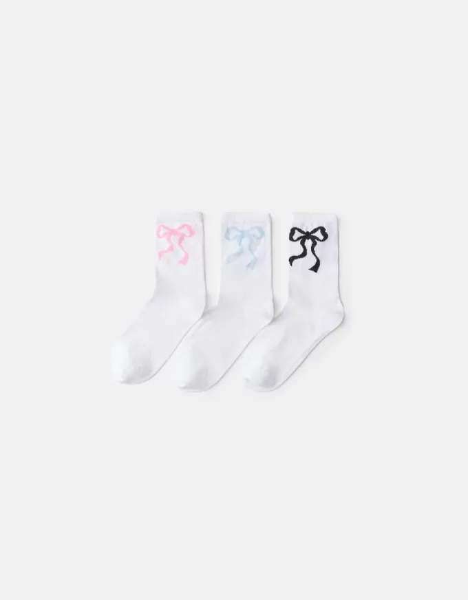 3-pack of bow socks 3-pack of bow socks