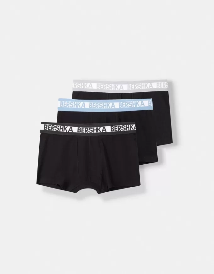 3-pack of boxers with wide printed waistband 3-pack of boxers with wide printed waistband