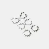 3-pack of grunge hoop earrings 3-pack of grunge hoop earrings