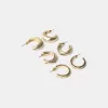3-pack of hoop earrings 3-pack of hoop earrings
