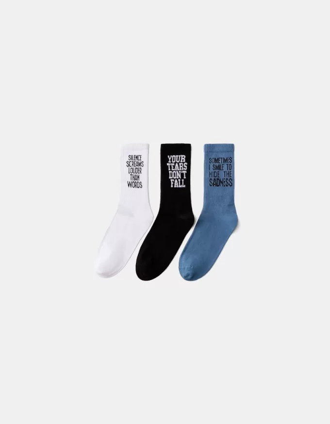 3-pack of printed socks 3-pack of printed socks