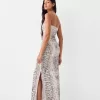Animal print bandeau maxi dress Animal print bandeau maxi dress