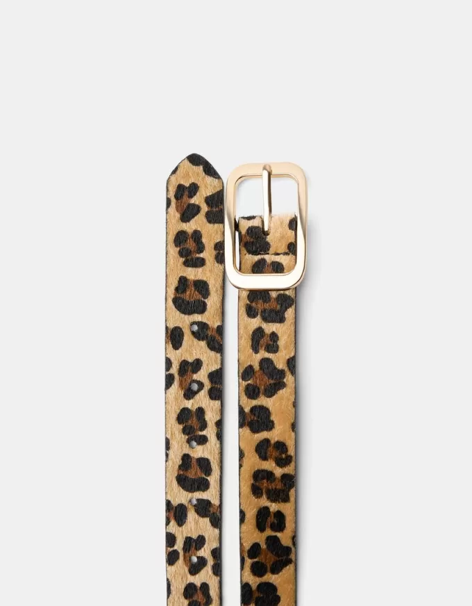 Animal print belt with buckle Animal print belt with buckle
