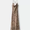 Animal print maxi chiffon dress Animal print maxi chiffon dress