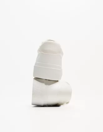 Animal print platform sneakers