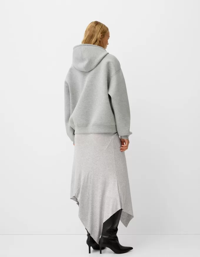 Asymmetric midi skirt with ruffles Asymmetric midi skirt with ruffles