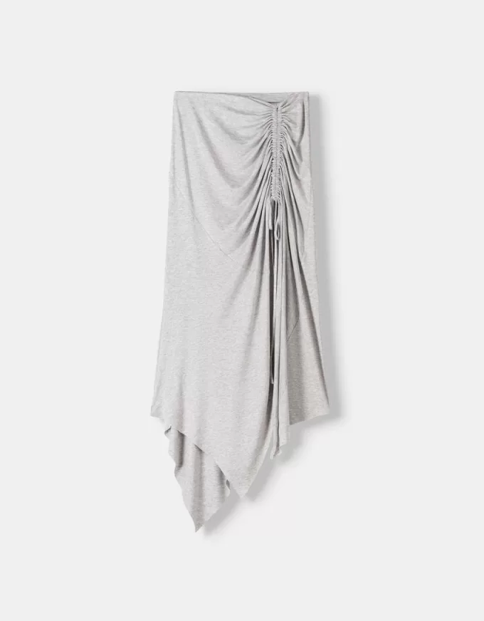 Asymmetric midi skirt with ruffles Asymmetric midi skirt with ruffles