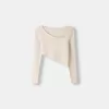 Asymmetric ribbed sweater Asymmetric ribbed sweater