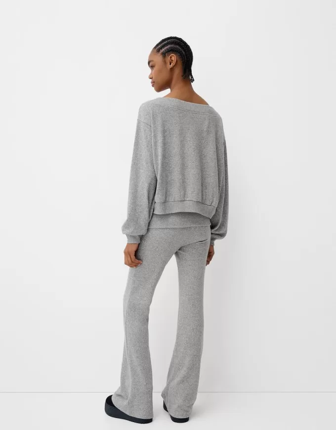 Asymmetric soft touch sweater
