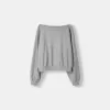 Asymmetric soft touch sweater