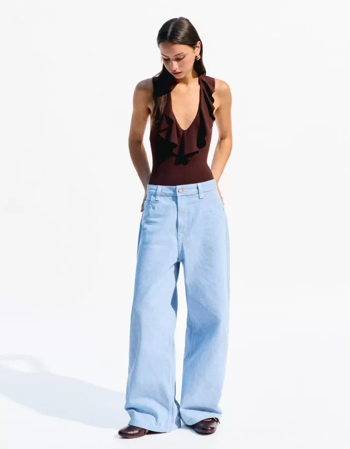 BERSHKA SERIES draped strappy bodysuit BERSHKA SERIES draped strappy bodysuit