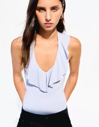 BERSHKA SERIES draped strappy bodysuit