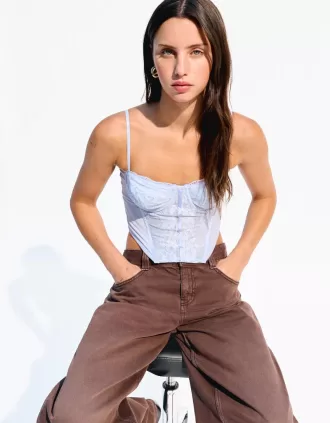 BERSHKA SERIES lace corset top