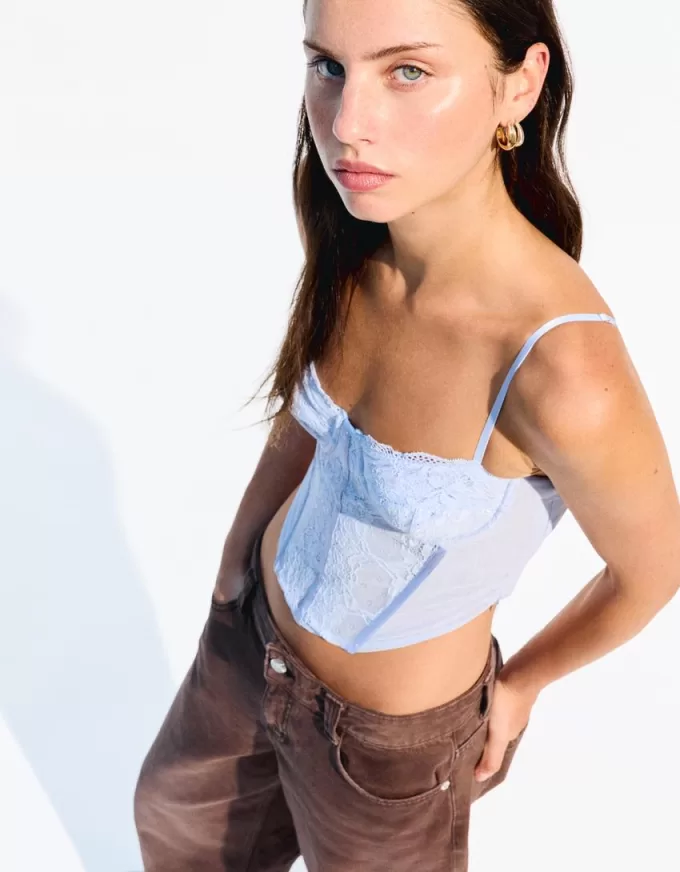 BERSHKA SERIES lace corset top BERSHKA SERIES lace corset top