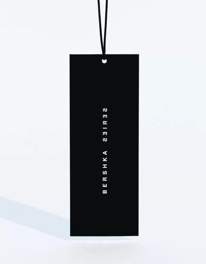 BERSHKA SERIES midi dress with asymmetric hem