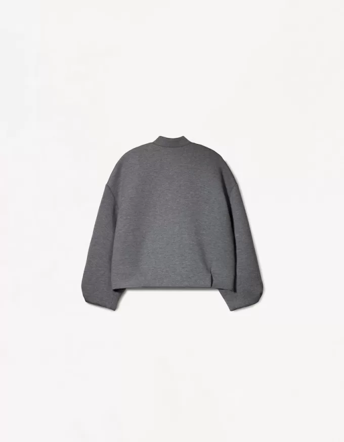 BERSHKA SERIES neoprene-effect jacket BERSHKA SERIES neoprene-effect jacket