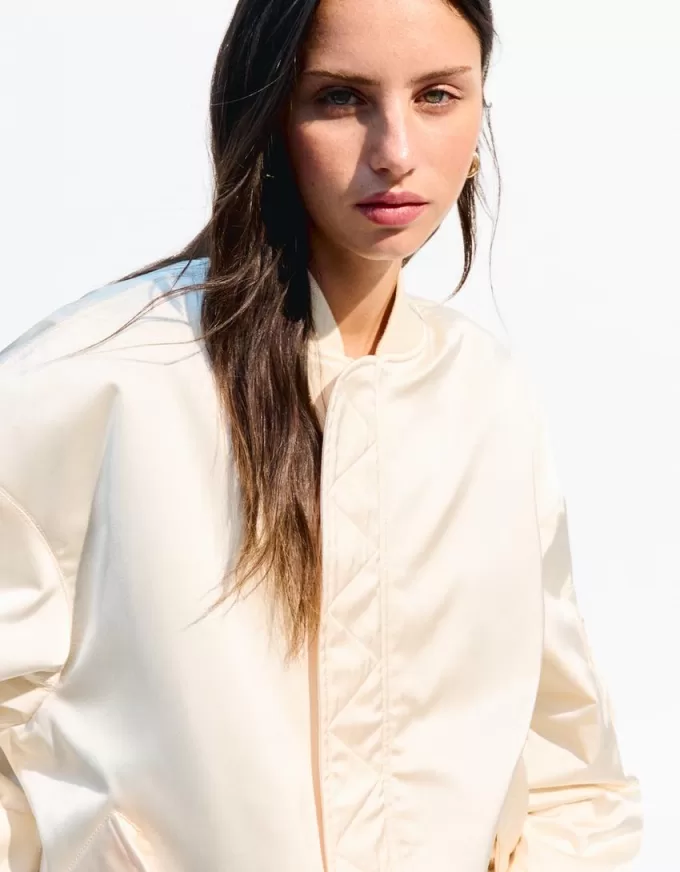 BERSHKA SERIES oversize bomber jacket BERSHKA SERIES oversize bomber jacket