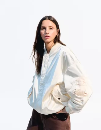 BERSHKA SERIES oversize bomber jacket BERSHKA SERIES oversize bomber jacket