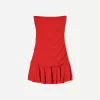 BERSHKA SERIES ruffled draped mini dress