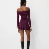 BERSHKA SERIES ruffled long sleeve mini dress BERSHKA SERIES ruffled long sleeve mini dress