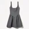 BERSHKA SERIES voluminous neoprene-effect skirt dress BERSHKA SERIES voluminous neoprene-effect skirt dress