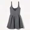 BERSHKA SERIES voluminous neoprene-effect skirt dress BERSHKA SERIES voluminous neoprene-effect skirt dress