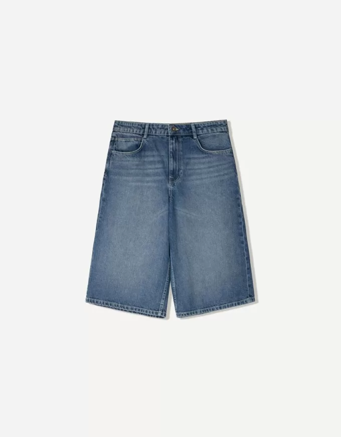 Baggy denim Bermuda shorts Baggy denim Bermuda shorts
