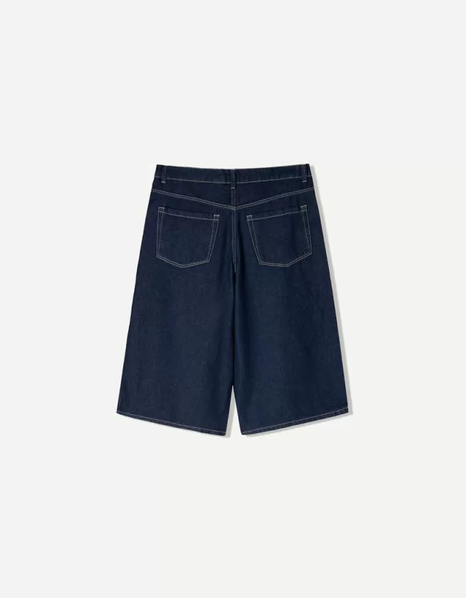 Baggy denim Bermuda shorts Baggy denim Bermuda shorts