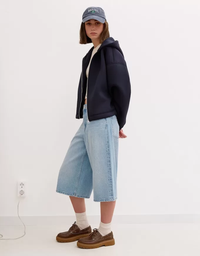 Baggy denim Bermuda shorts Baggy denim Bermuda shorts