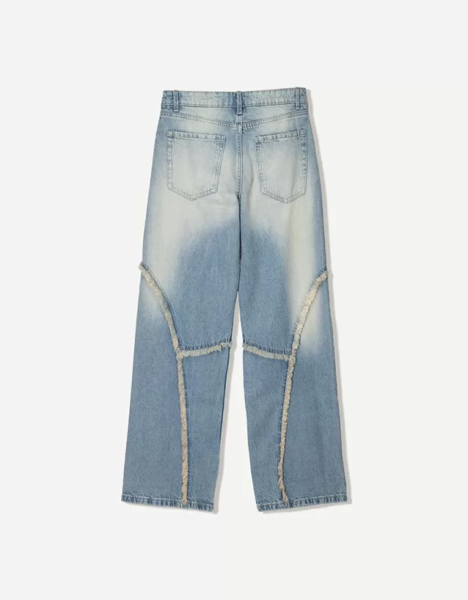 Baggy jeans with fringing Baggy jeans with fringing