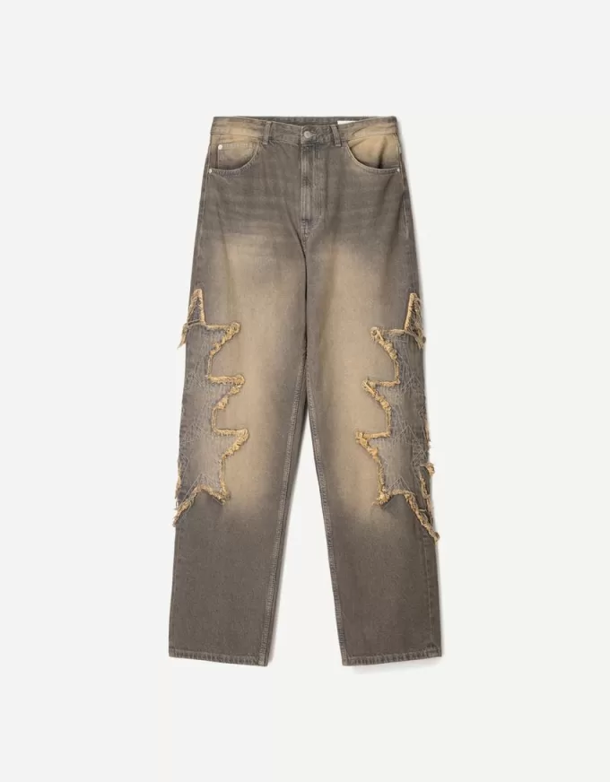 Baggy jeans with patches Baggy jeans with patches