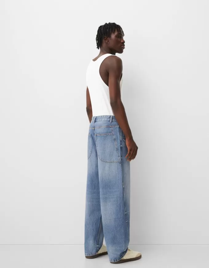 Baggy jeans with seam details Baggy jeans with seam details