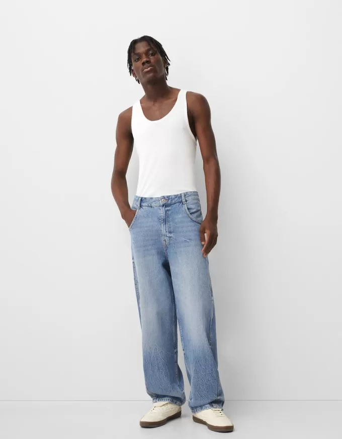 Baggy jeans with seam details Baggy jeans with seam details