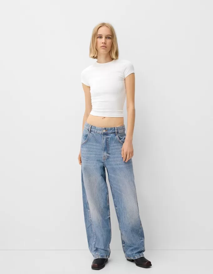 Baggy jeans with seam details Baggy jeans with seam details