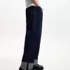 Baggy jeans with turn-up hems Baggy jeans with turn-up hems