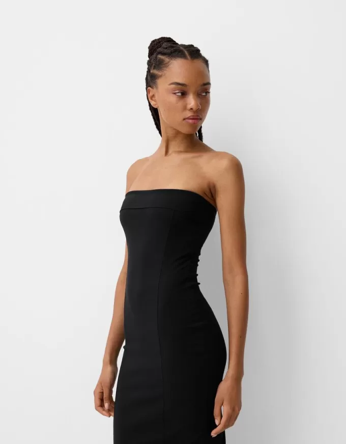 Bandeau neckline midi dress Bandeau neckline midi dress