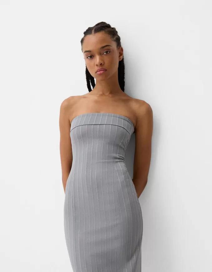 Bandeau neckline midi dress Bandeau neckline midi dress