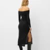 Bardot midi dress