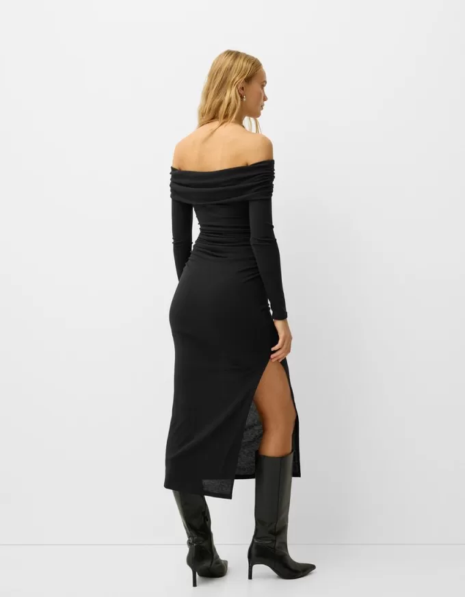 Bardot midi dress
