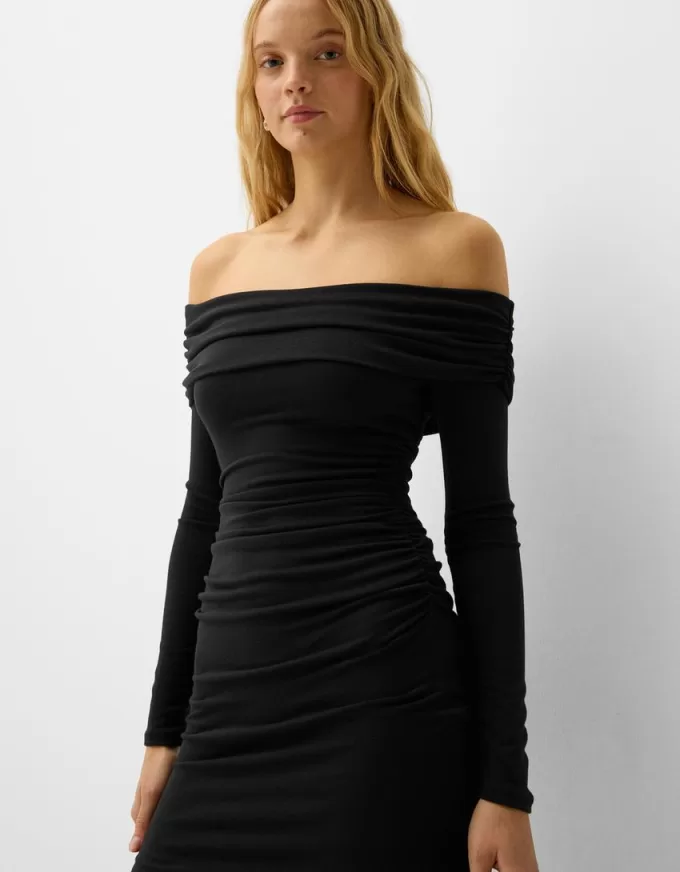 Bardot midi dress