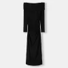 Bardot midi dress