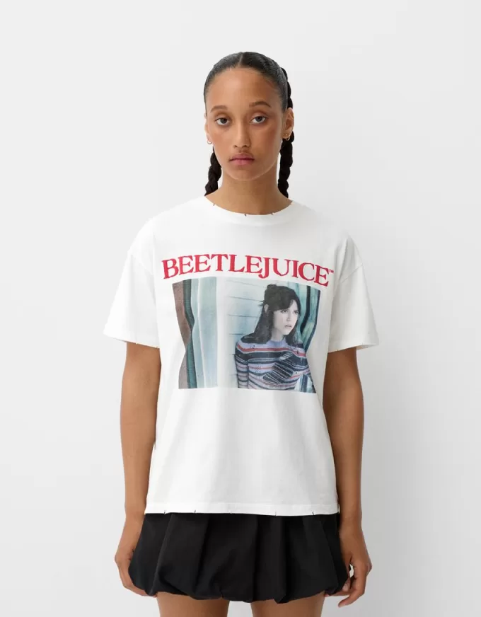 Beershka x Beetlejuice print T-shirt Beershka x Beetlejuice print T-shirt
