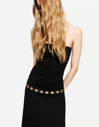 Belt with chain trim