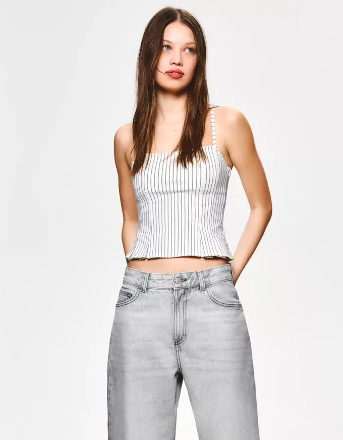 Bengaline top with straps Bengaline top with straps