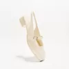 Block heel slingback Mary Janes
