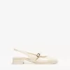 Block heel slingback Mary Janes